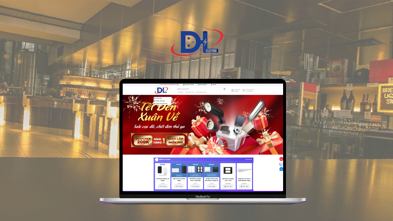 Thiết kế website điện Duy Lộc